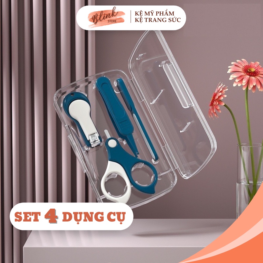 Dụng cụ cắt bấm móng tay cho bé an toàn, tiện lợi, đầy đủ, chất liệu nhựa ABS an toàn và thép không gỉ