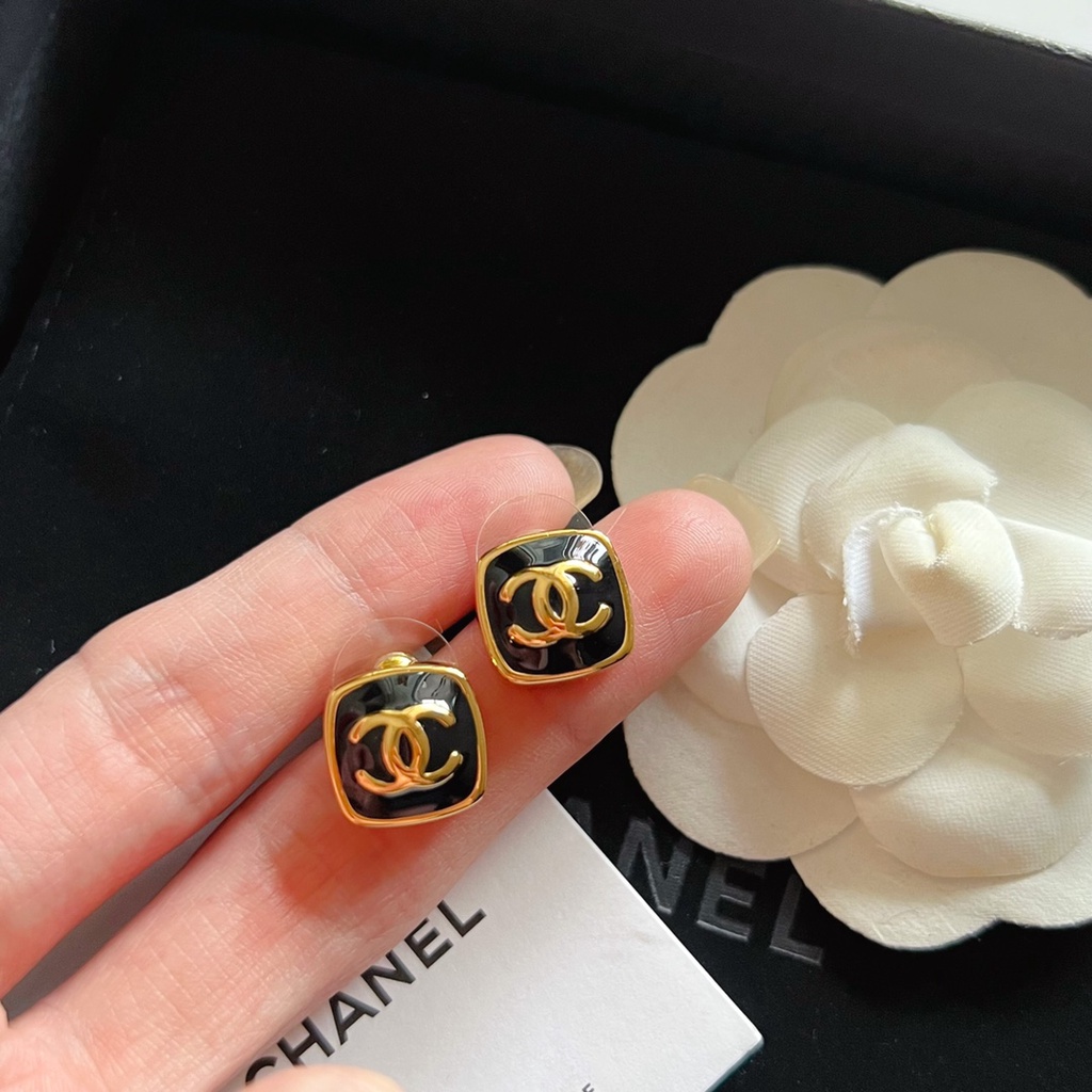 Đôi Bông Tai Mạ Bạc 925 Hình Chữ C Thời Trang