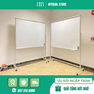 Bảng trắng viết bút có chân di chuyển, KT: 80x120cm - TẶNG BÚT - BÔNG LAU - NAM CHÂM