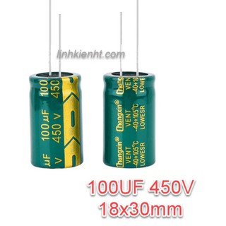 Tụ hóa 100uf 450v kích thước 18x30mm