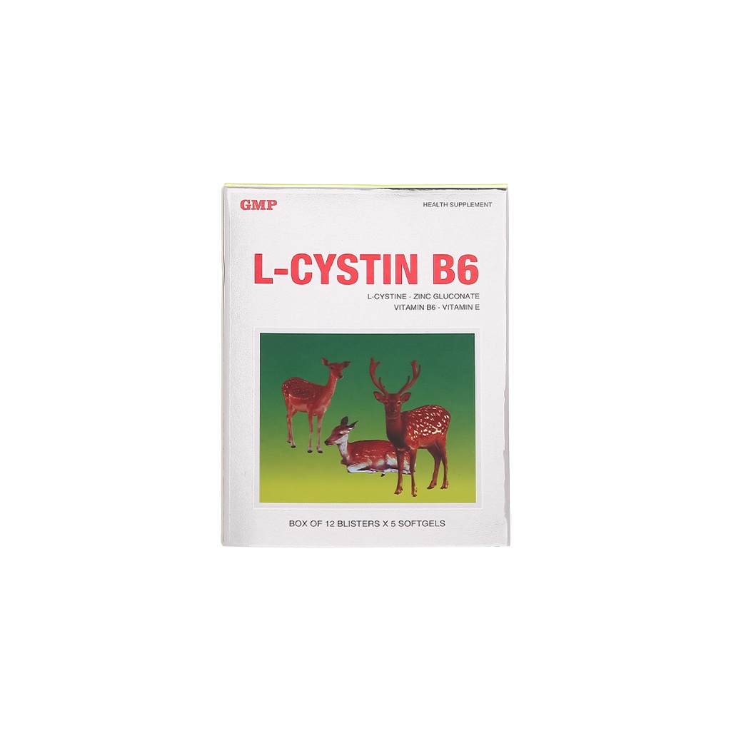 Viên uống L-Cystin B6 giúp đẹp da, tóc, móng chắc khoẻ, giảm lão hoá da, khô da, thâm nám [L cystine, MDP, Mediphar USA]