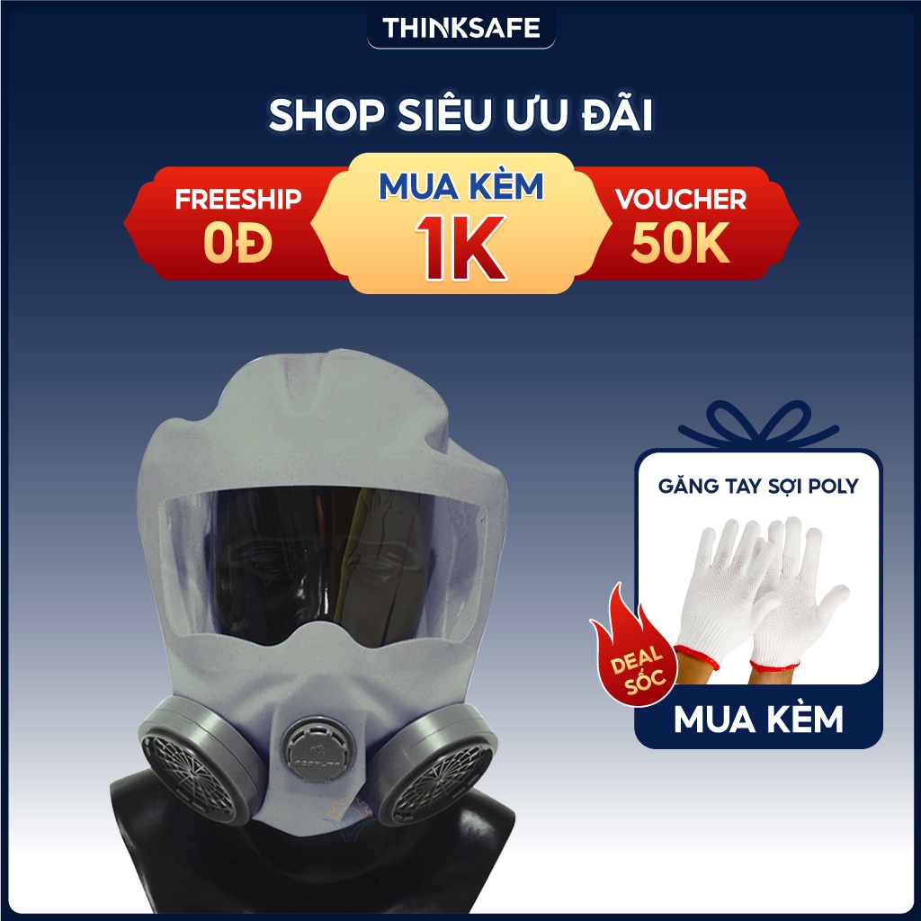 Mặt nạ phòng độc chống khói Thinksafe dùng trong thoát hiểm EPK-20 Hàn Quốc gọn nhẹ dễ thao tác, trùm đầu