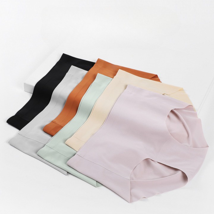 Quần Lót Nữ Su Trơn Cạp Cao - Quần Lót Cao Cấp Không Viền, Đáy Dán Kháng Khuẩn AMYBRA L669