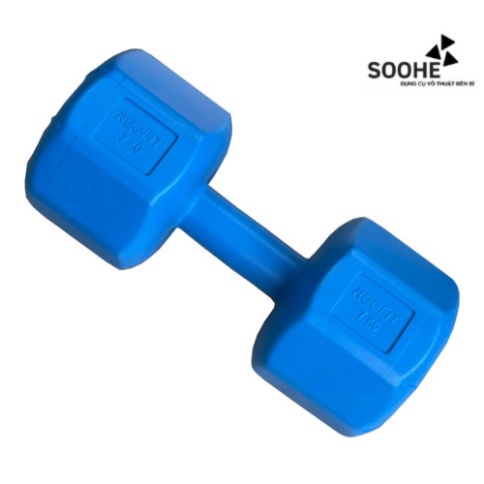 Vỏ tạ tay thể thao bằng nhựa bát giác Reefit từ 6-12kg không ruột (gồm 1 vỏ) - soohe