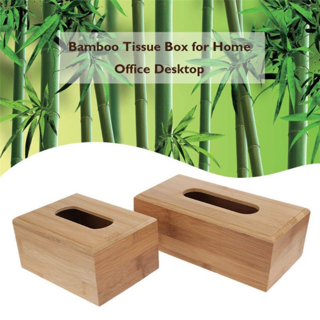 Hộp đựng giấy ăn tre trúc tự nhiên