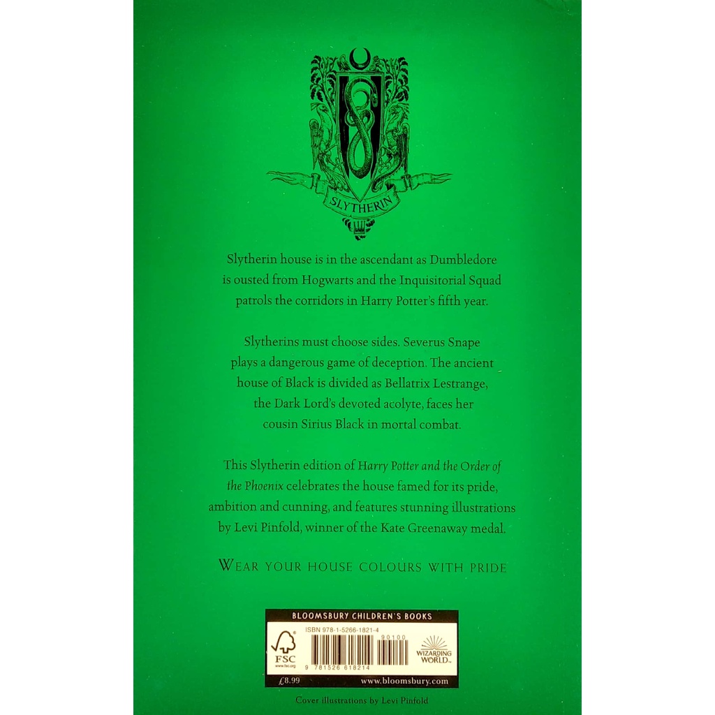 Sách Ngoại văn: Harry Potter And The Order Of The Phoenix - Slytherin Edition