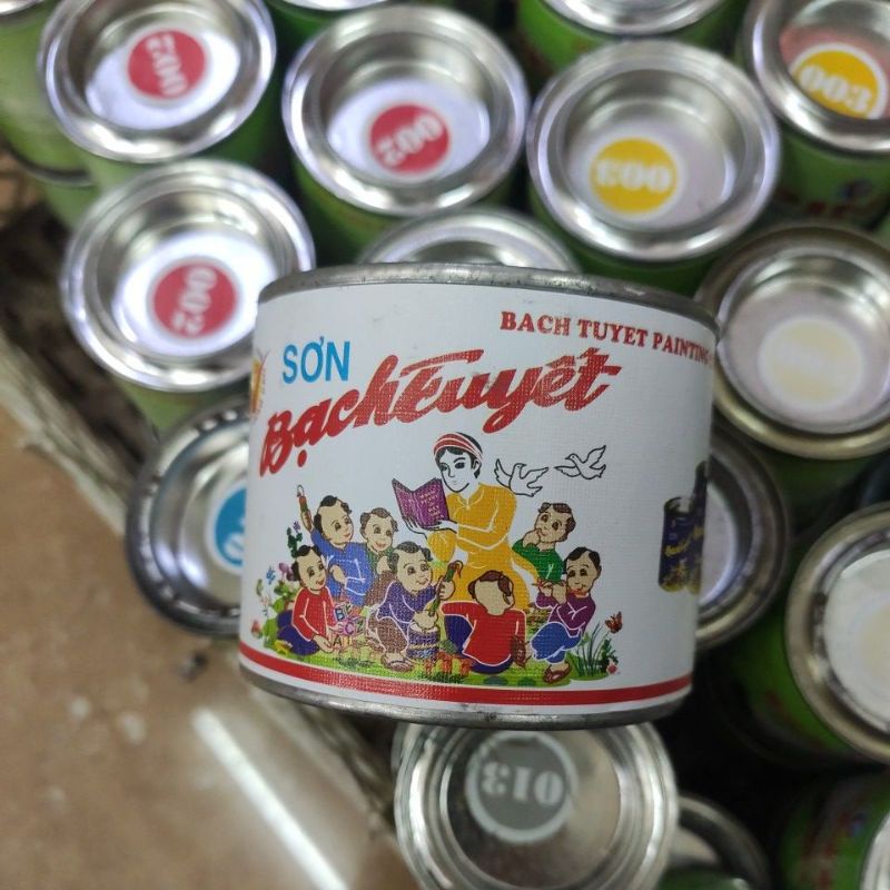 Sơn Bạch Tuyết màu vàng đậm, hộp 200g, mã 3472