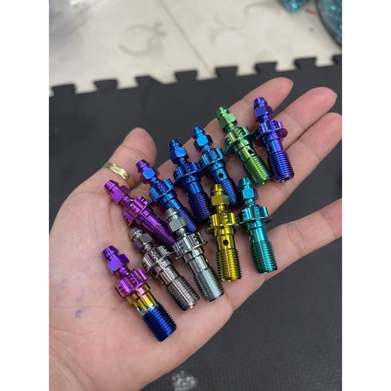 ốc titan gr5 mẫu dầu gió gắn heo nissin và brembo răng 1.25 1.0