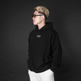 Grimm DC Vietmade box logo Hoodie (nỉ chân cua) // Black