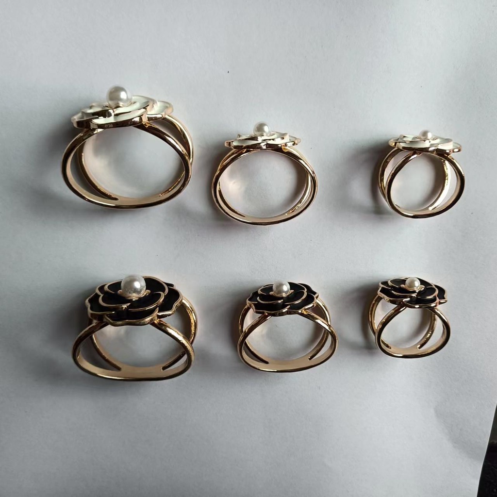 1 Khóa Cài Khăn Choàng Lụa Đa Năng Hình Hoa Trà Thời Trang Cho Nữ