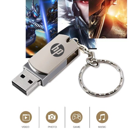 Hp Ổ Đĩa Flash USB 3.0 Dung Lượng Lớn 1GB 2GB 4GB 8GB 16GB 32GB 64GB 128GB 2TB Bằng Kim Loại Chống Thấm Nước