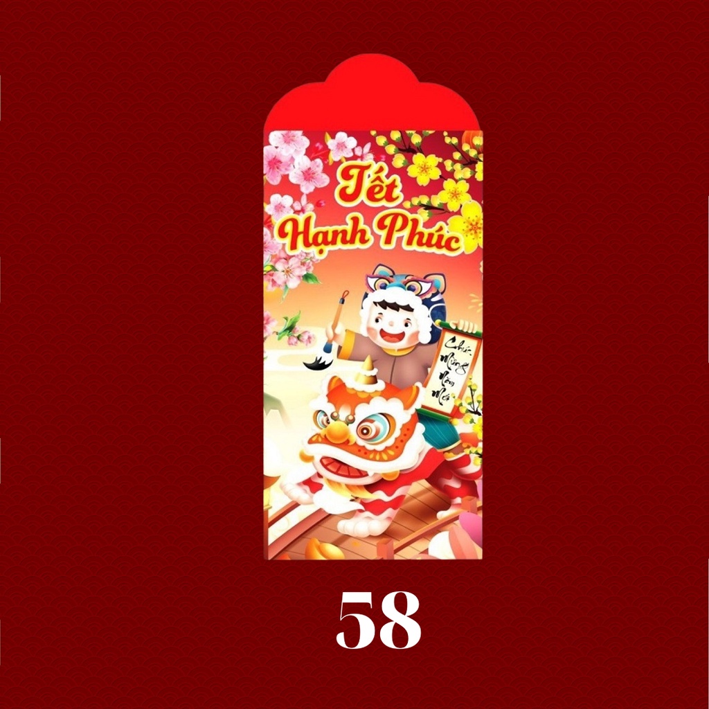 50 Bao Lì Xì Tết Truyền Thống 2023 Quý Mão Giá Sỉ Rẻ Chất Dày Đẹp Cute Thần Tài