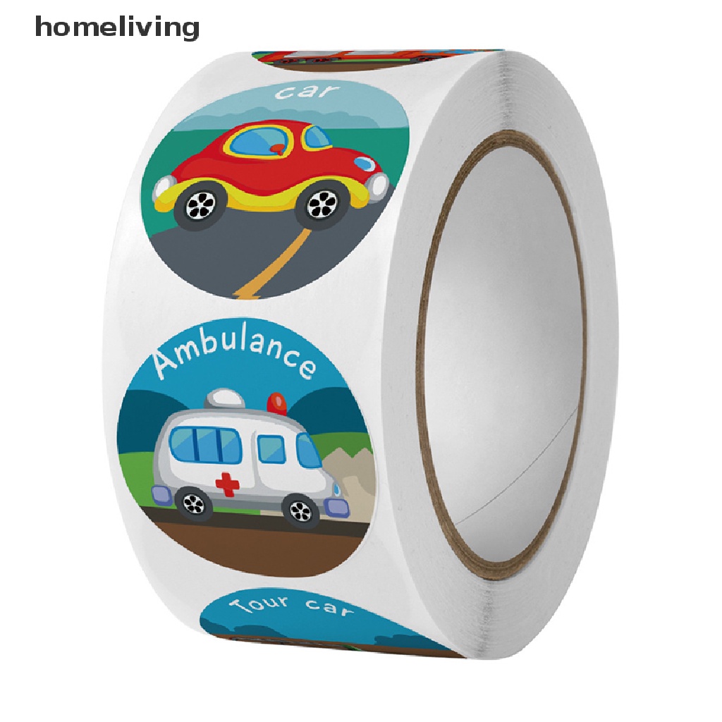 Bộ 500 Miếng Dán Hình Tròn 1inch Dễ Thương Dùng Làm Phần Thưởng / Nhận Dạng