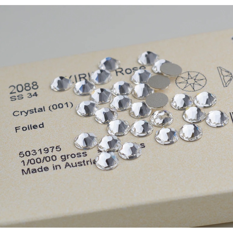 Đá đính Nail/đế phẳng Pha lê Áo Swarovski cao cấp sang trọng lấp lánh 2088