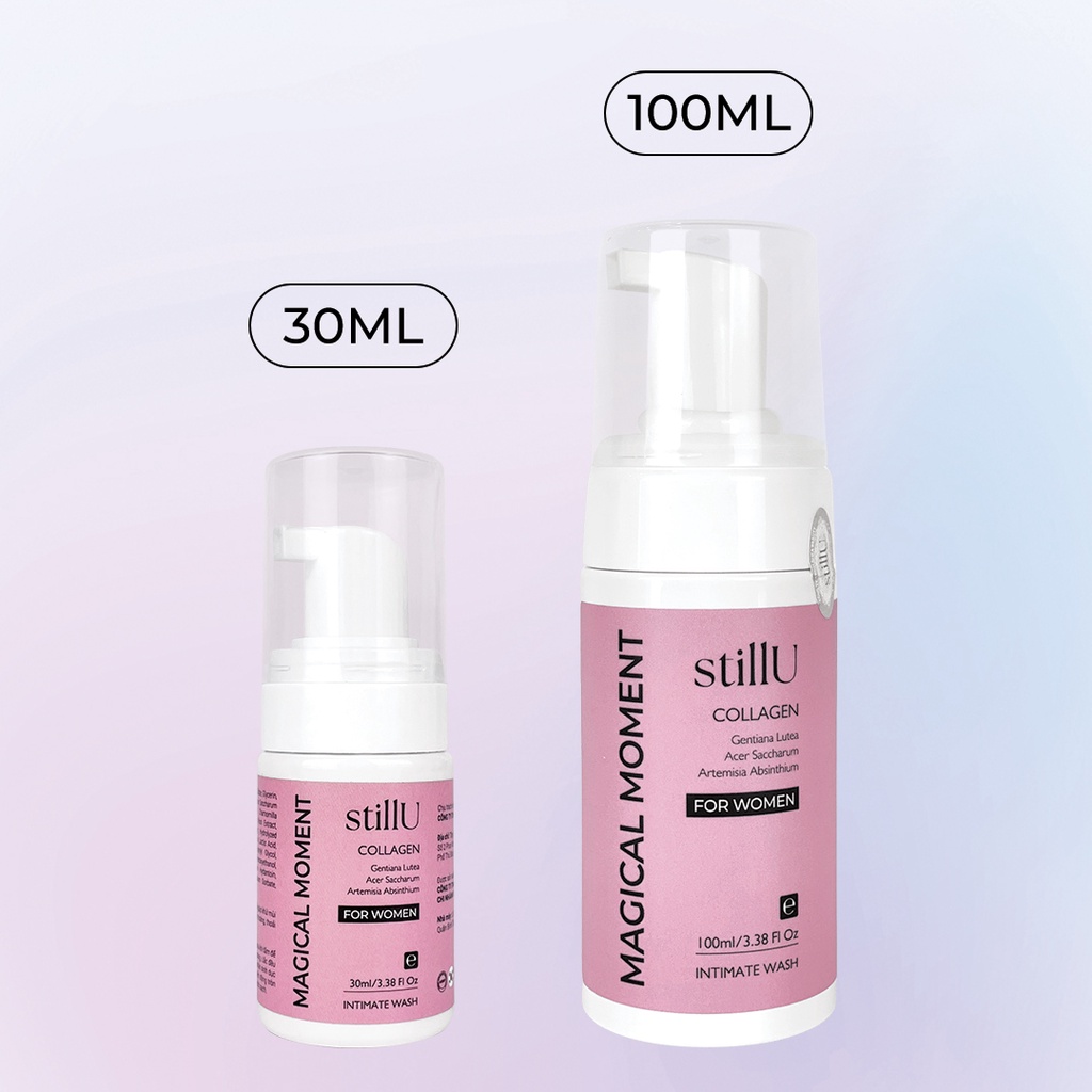 Dung dịch vệ sinh nam nữ giới tạo bọt stillU Khử Mùi size mini bỏ túi du lịch tiện lợi 30ml