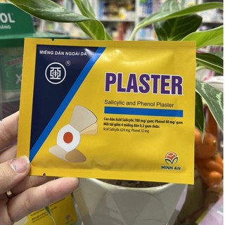 Miếng dán Plaster - Dán mụn cóc, mụn cơm, mắt cá - 1Gói x4 miếng