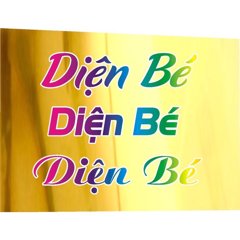 TEM DÁN XE theo tên 7 màu