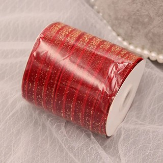Cuộn Dây Ruy Băng Lụa Đỏ Dùng Gói Quà Thủ Công DIY