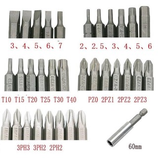 Bộ đầu vít 33 chi tiết, mũi vít 4 cạnh, 2 cạnh, lục giác, hoa thị đầy đủ tiện dụng cho các bác