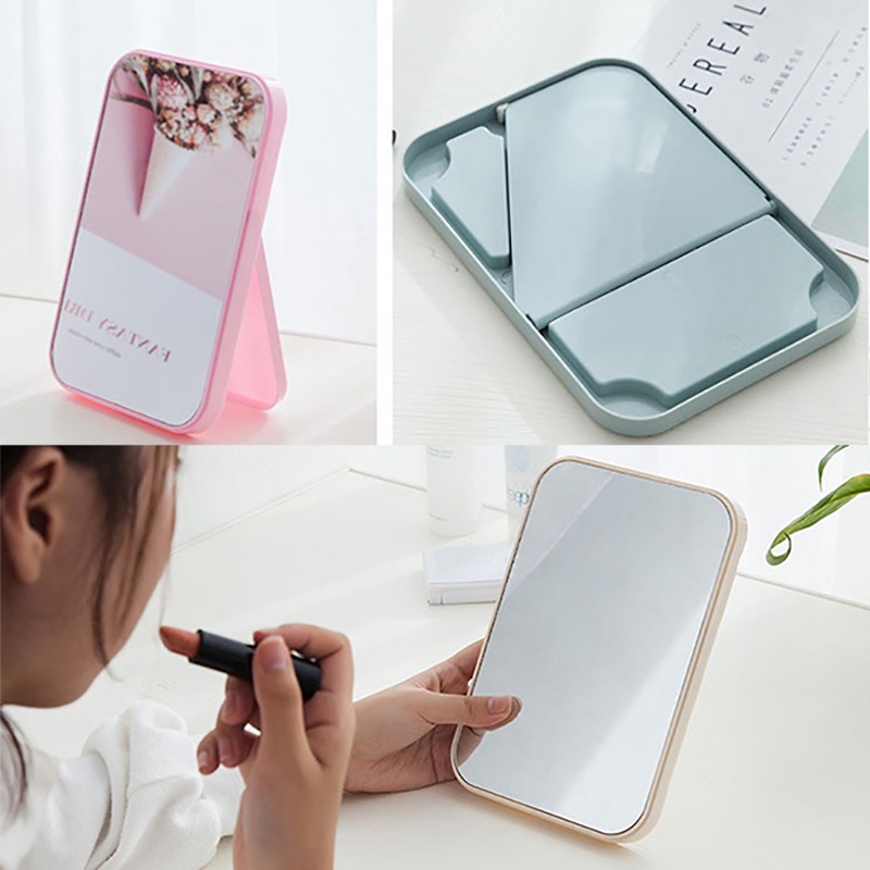 Gương Trang Điểm Hình Chữ Nhật Để Bàn Hàn Quốc Dễ Thương PINKWISH HA401