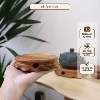 Đế Gỗ Đặt Tượng Phật, Đế Gỗ Đặt Lư Trầm Hình Tròn