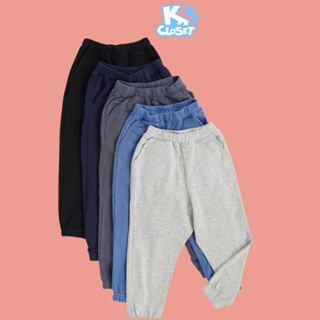 Quần jogger ống rộng unisex k s closet dây chun cho bé 2-14 tuổi e025twf - ảnh sản phẩm 1