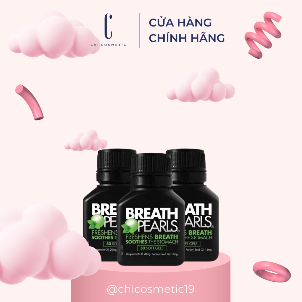 Kẹo Ngậm Hỗ Trợ Thơm Miệng Breath Pearls 50 Viên
