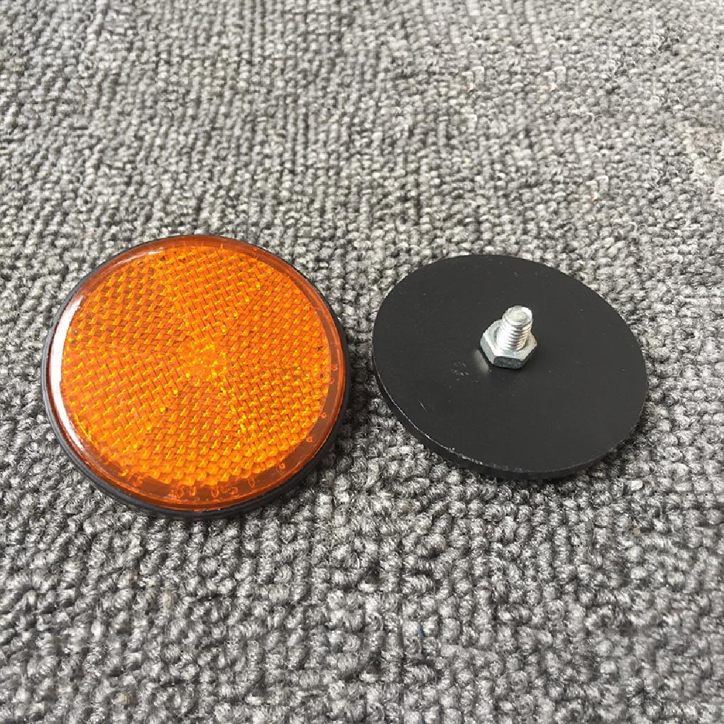 Đèn Phản Quang Hình Tròn 60mm Màu Cam Thông Dụng Cho Xe Hơi Xe Tải