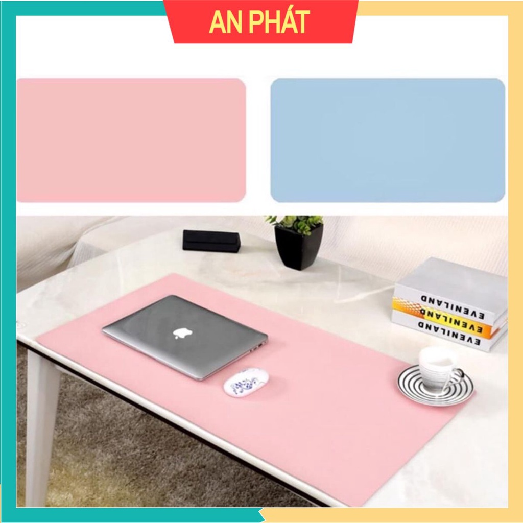 Thảm Trải Bàn Làm Việc Da Cỡ Lớn Kiêm Bàn Di Chuột Máy Tính DeskPad Chống Nước.