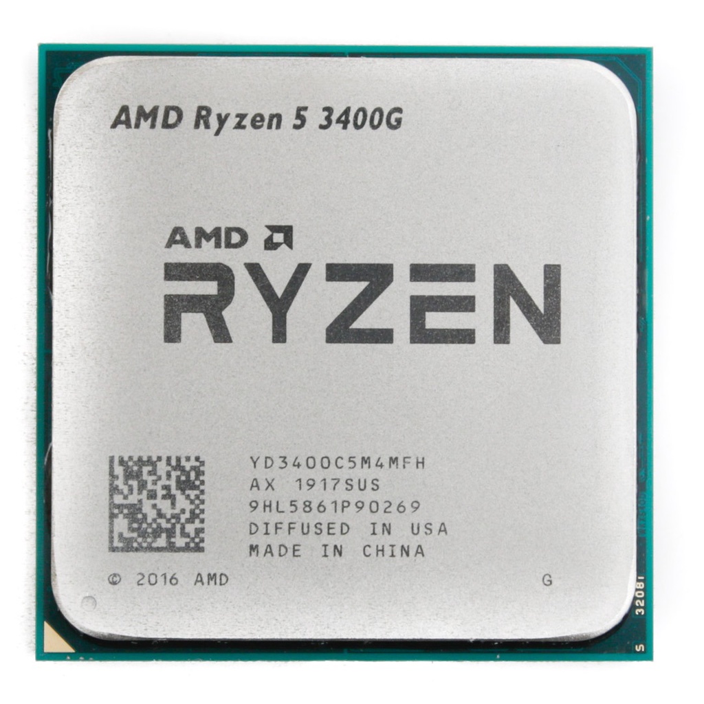 AMD Ryzen 5 3400G /6MB /3.7GHz /4 nhân 8 luồng , hàng tray