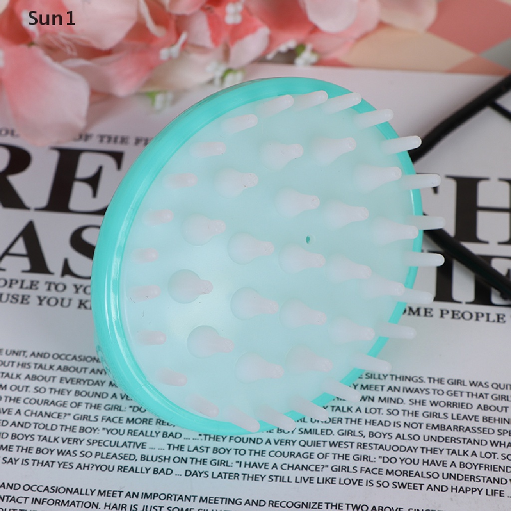 Sun1 > Lược Silicone Mini Cầm Tay Mát Xa Da Đầu