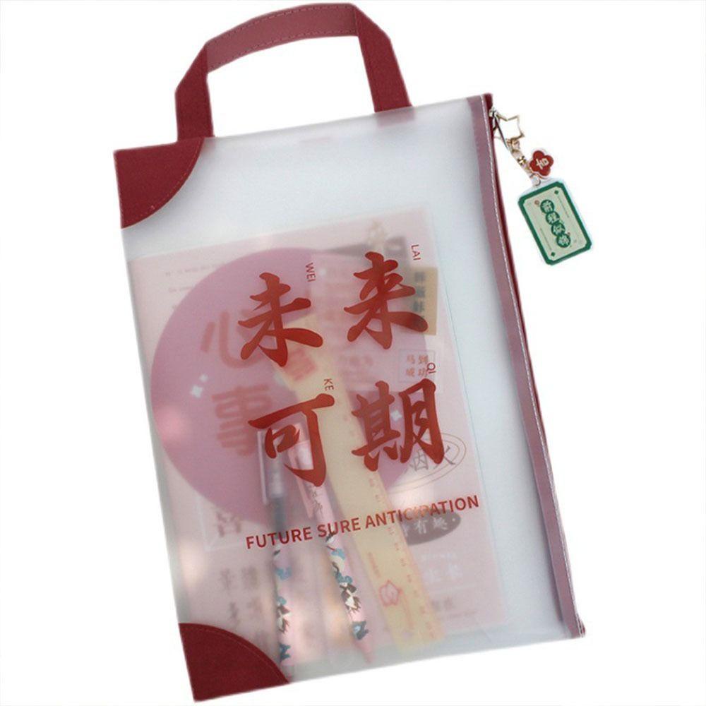 Túi Đựng Tài Liệu Khổ A4 Thiết Kế Độc Đáo Tiện Dụng Cho Học Sinh / Văn Phòng