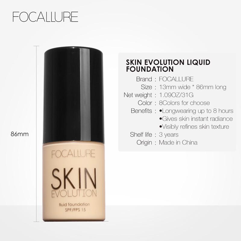 FA30 Kem nền BB FOCALLURE 31g trang điểm khuôn mặt che khuyết điểm tiện lợi