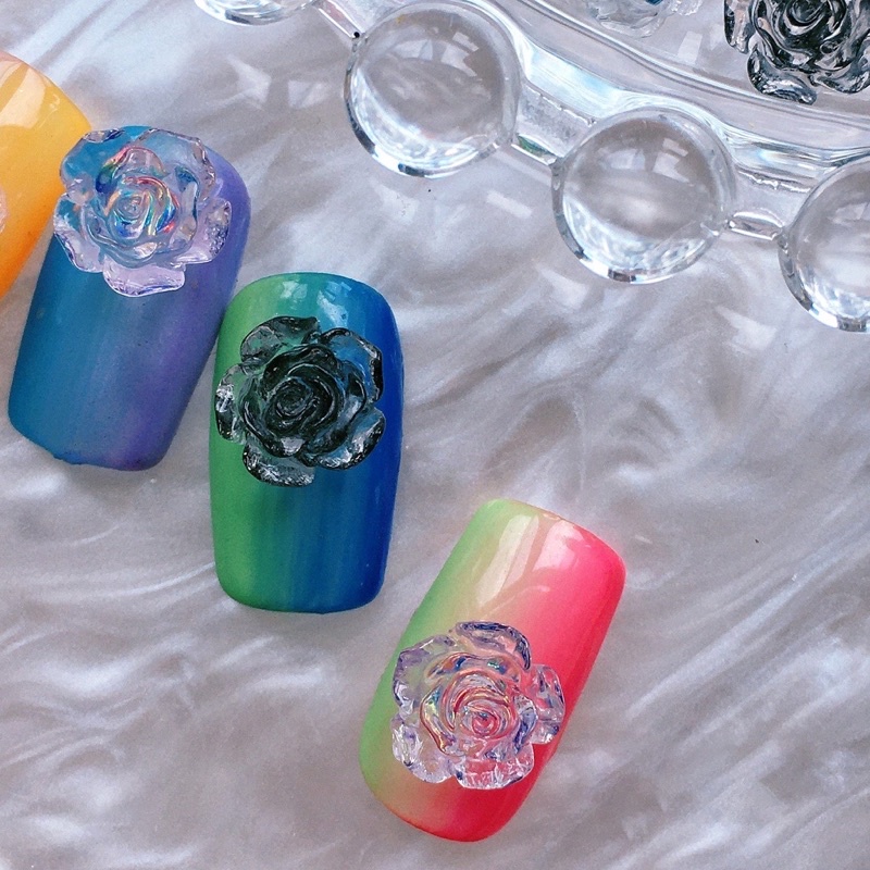 Sét Mix 50 Hoa Hồng Đính trang trí móng tay nghệ thuật