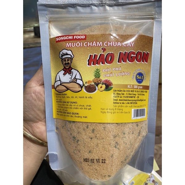 COMBO 10 GÓI  Muối chấm chua cay Hảo Ngon/ Songchi food/ túi zip 500g