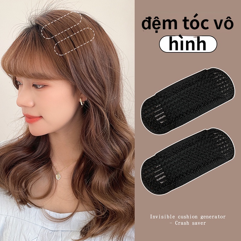 Đệm Lót Nâng Chiều Cao Tóc Vô Hình Đầu Lâu Hàn Quốc Cho Nữ