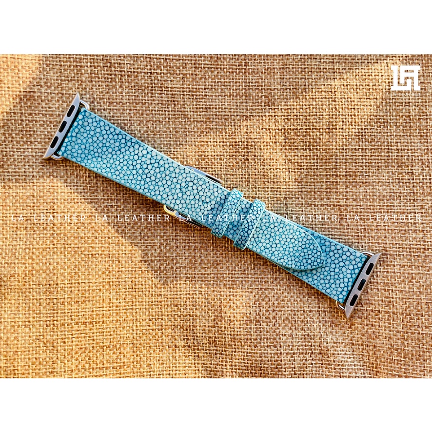 Dây đồng hồ cho Apple Watch da c.á đuối handmade
