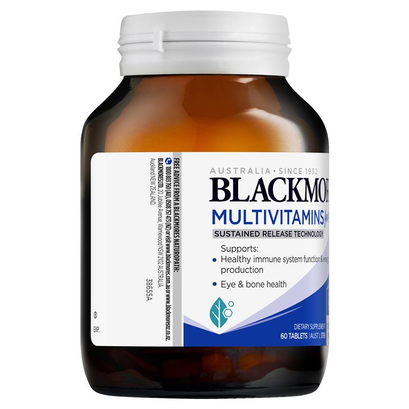 Viên uống vitamin tổng hợp Blackmores Multivitamin For 50+ Sustained Release 60 viên dành cho người trên 50