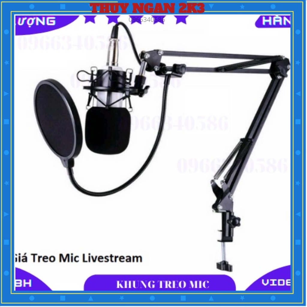Chân Kẹp MIC Thu Âm và Màng Lọc Âm