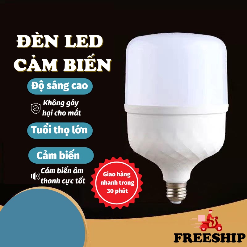 Đèn Led Cảm Biến Bóng Đèn Led Cảm Ứng Chống Nước Tiết Kiệm Điện LEON_OFFICIAL