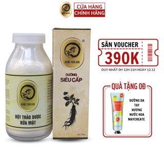 Combo dưỡng Hoàng Thiên Sâm (Serum dưỡng 30ml và Bột rửa mặt thảo dược 100g) - hoangthiensam