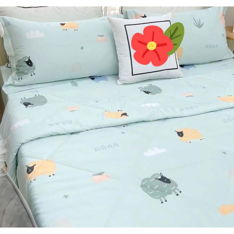 Chăn lẻ chần Microfiber Tencel Pháp Cao Cấp Cừu