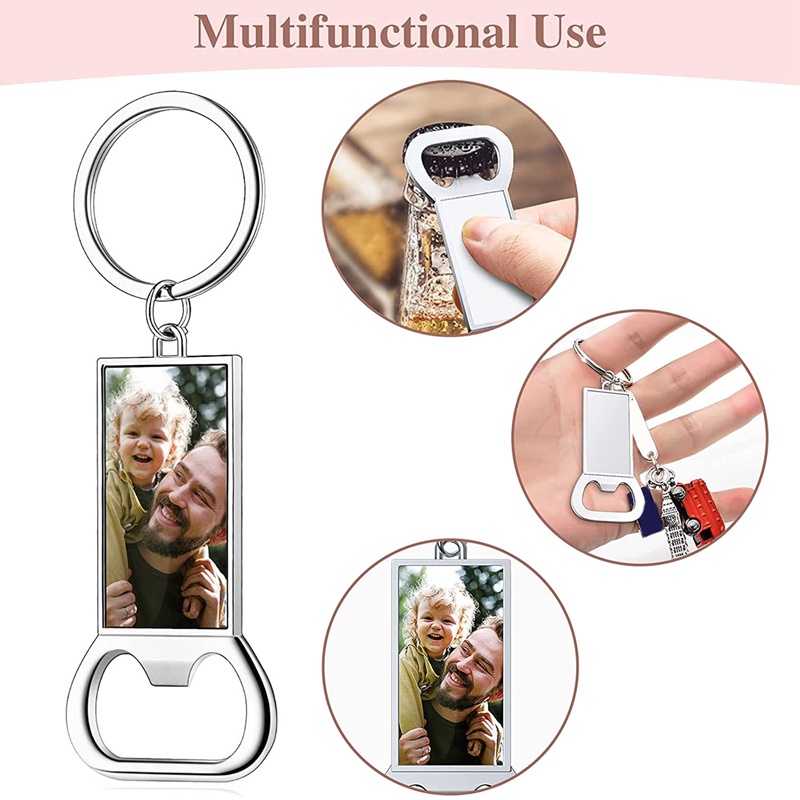 Khoảng trống móc khóa thăng hoa 10 cái - Hộp đựng móc khóa thăng hoa hoặc Dụng cụ mở chai thăng hoa bằng kim loại để truyền nhiệt,Set