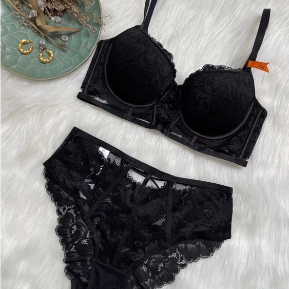 Bộ đồ lót nữ cao cấp, set đồ lót ren có gọng nâng ngực căng tròn tự nhiên sexy quyến rũ B18