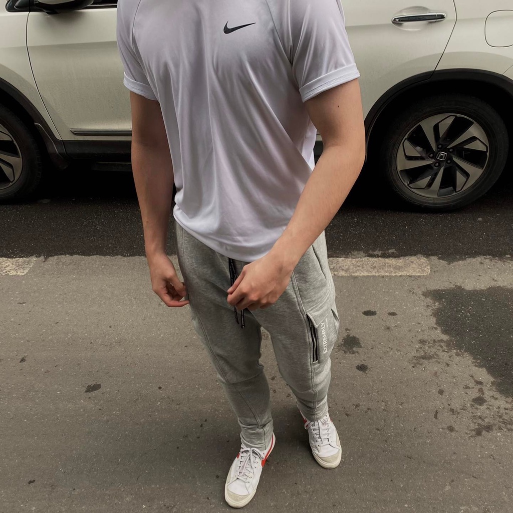 Quần Nỉ Amand Printed Pocket Cargo Pant - Grey