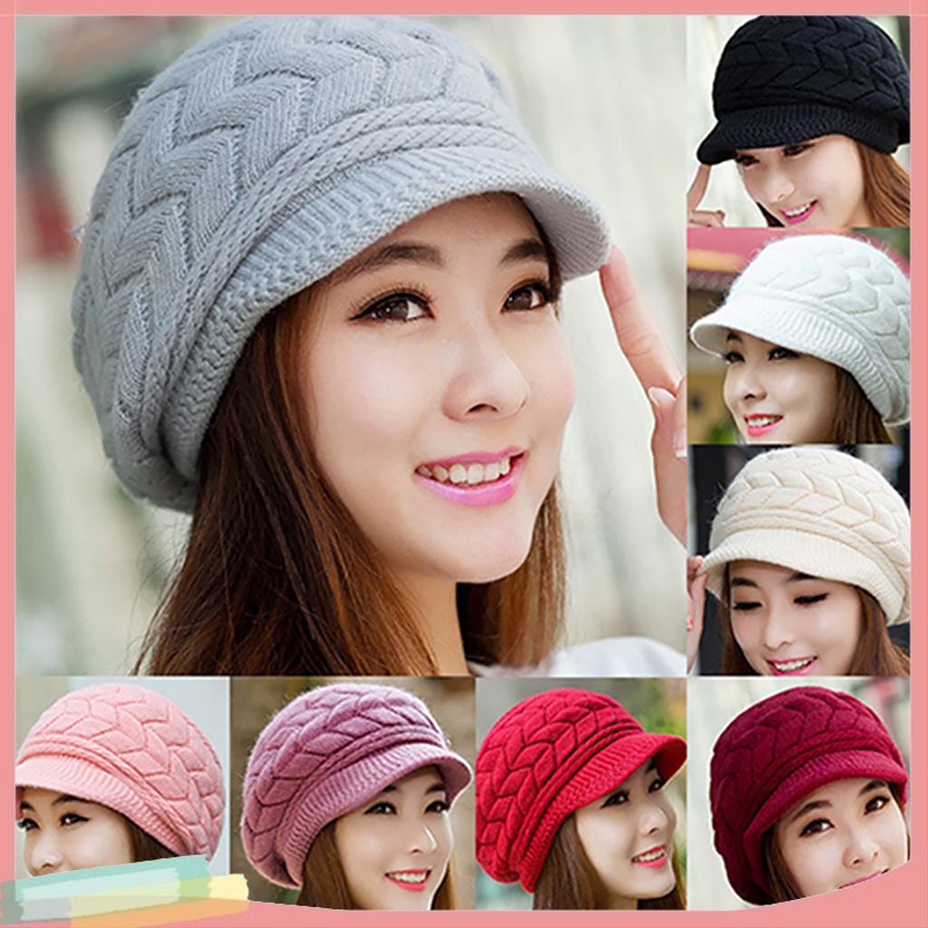 Nón Len Ấm Áp Thời Trang Dành Cho Nữ