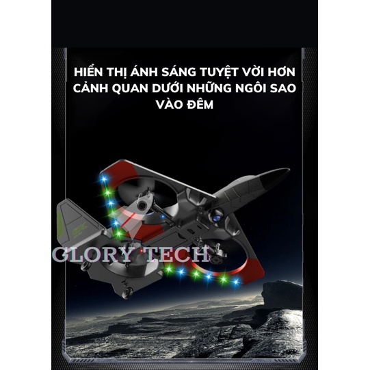 Máy Bay Điều Khiển Flycam V27 2.4G Máy Bay Tiêm Kích - Bản nâng cấp 2023: Camera HD| Chống Lạc Đường| Lớn Hơn