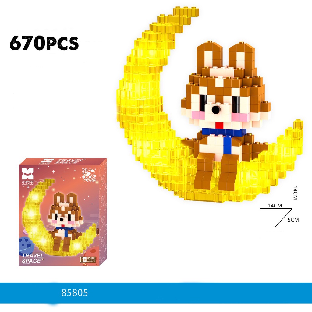 Mô Hình Kiểu Lego Lắp Ráp Nhân Vật Disney 3D Đồ Chơi Ghép Xếp Hình Chuột Mickey Gấu Nâu Thỏ Conny Gấu Có Đèn