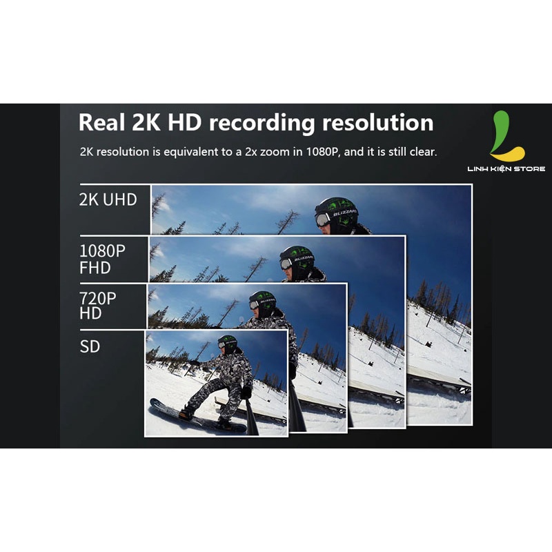 Camera hành trình SJCAM C100 Plus - Máy quay hành động phiên bản nâng cấp độ phân giải 1080P Zoom 2X