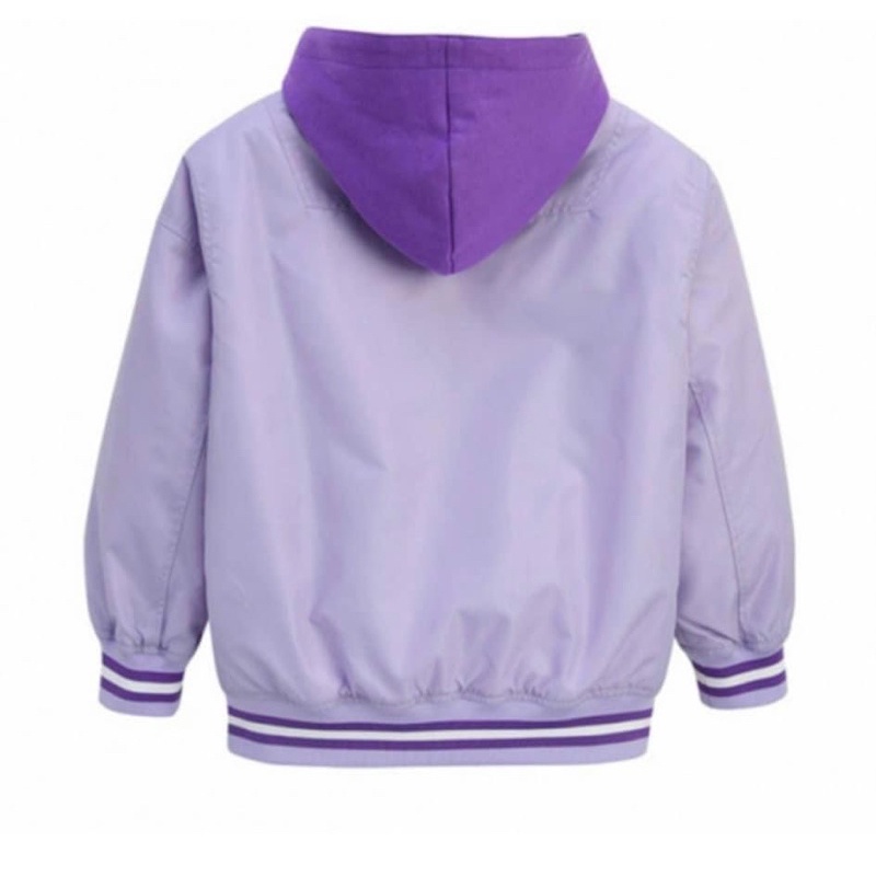 ÁO BOMBER NBA BÉ GÁI XUẤT HÀN DỮ XỊN, MŨ THÁO RỜI ĐƯỢC, PHAO TRẦN BÔNG ẤM ÁP